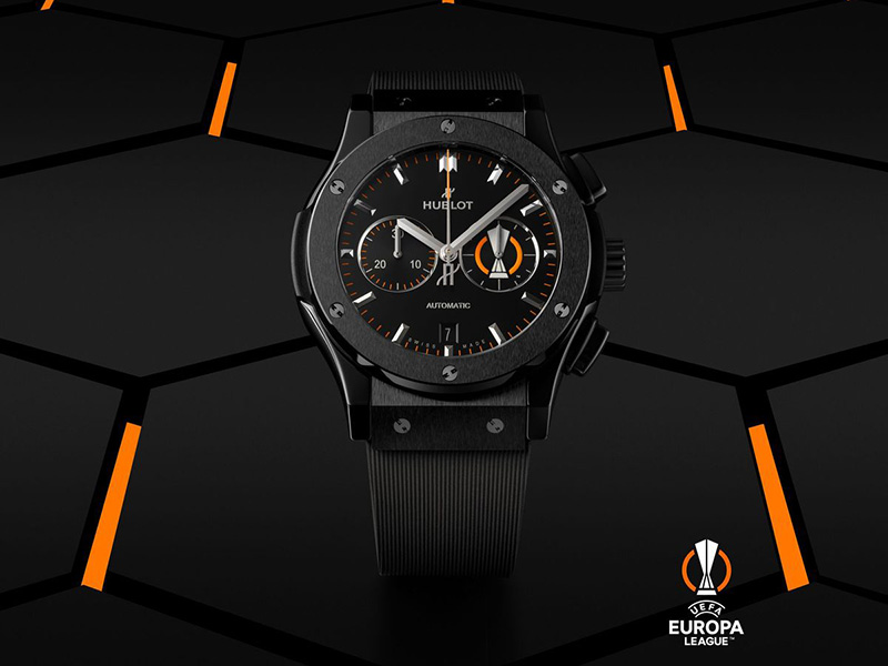 هوبلو تطلق ساعة Classic Fusion Chronograph UEFA Europa League الجديدة لعشاق كرة القدم